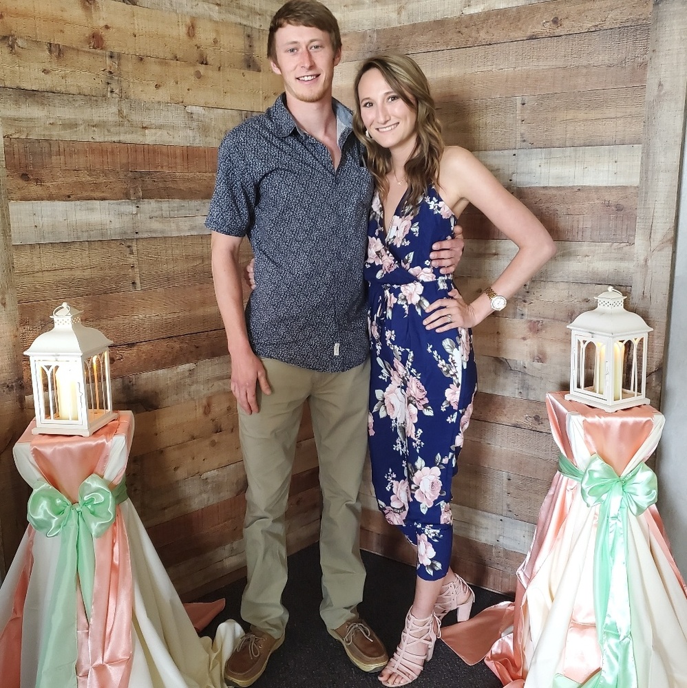 COPY - Navy floral jumpsuit